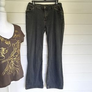 🔥💥J.Jill STRETCH DISTRESSED Smoky Blue JEAN SZ 6